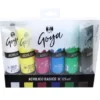 Set Acrilicos Goya 6 colores 125ml