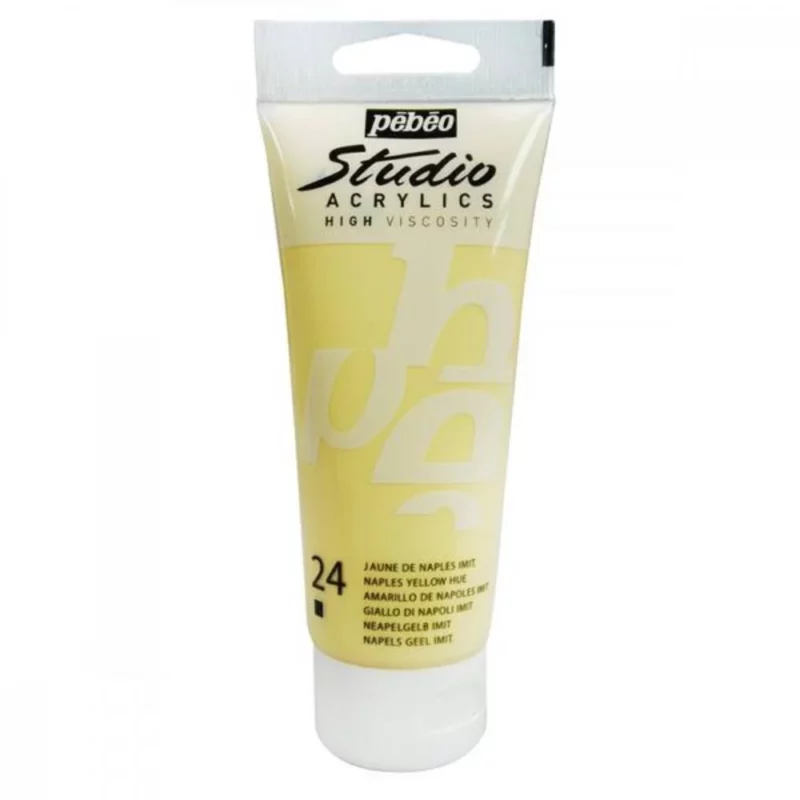 ACRILICO FINO STUDIO 100 ML AMARILLO DE NAPOLES IMITACION Nº24