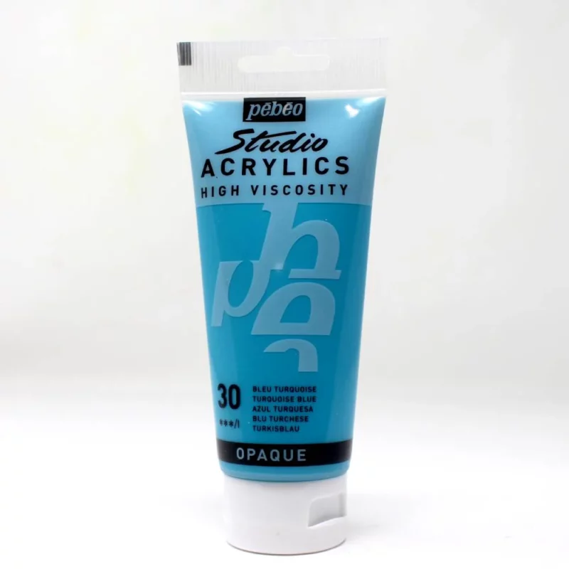 ACRILICO FINO STUDIO 100 ML AZUL TURQUESA Nº30