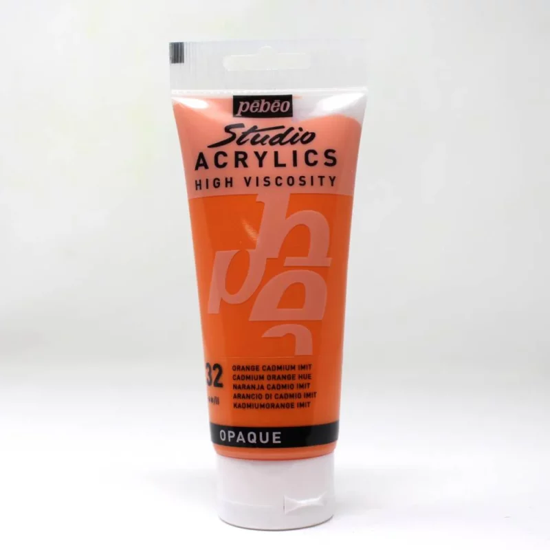 ACRILICO FINO STUDIO 100 ML NARANJA CADMIO IMITACION Nº32