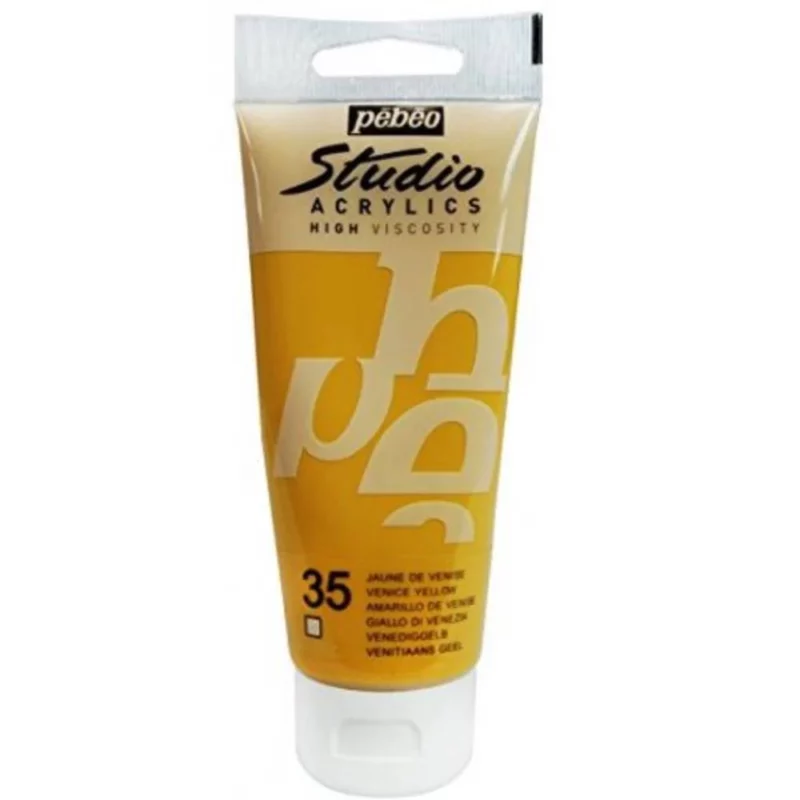 ACRILICO FINO STUDIO 100 ML AMARILLO DE VENECIA Nº35