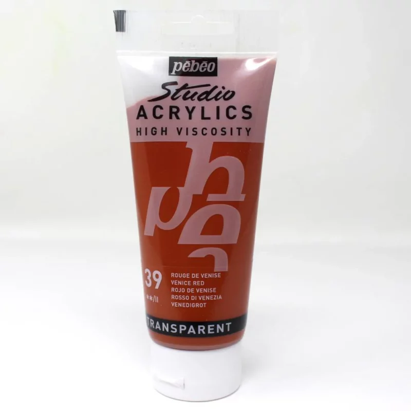 ACRILICO FINO STUDIO 100 ML ROJO DE VENECIA Nº39