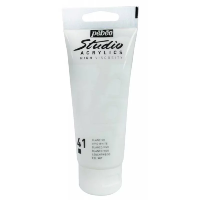 ACRILICO FINO STUDIO 100 ML BLANCO VIVO Nº41