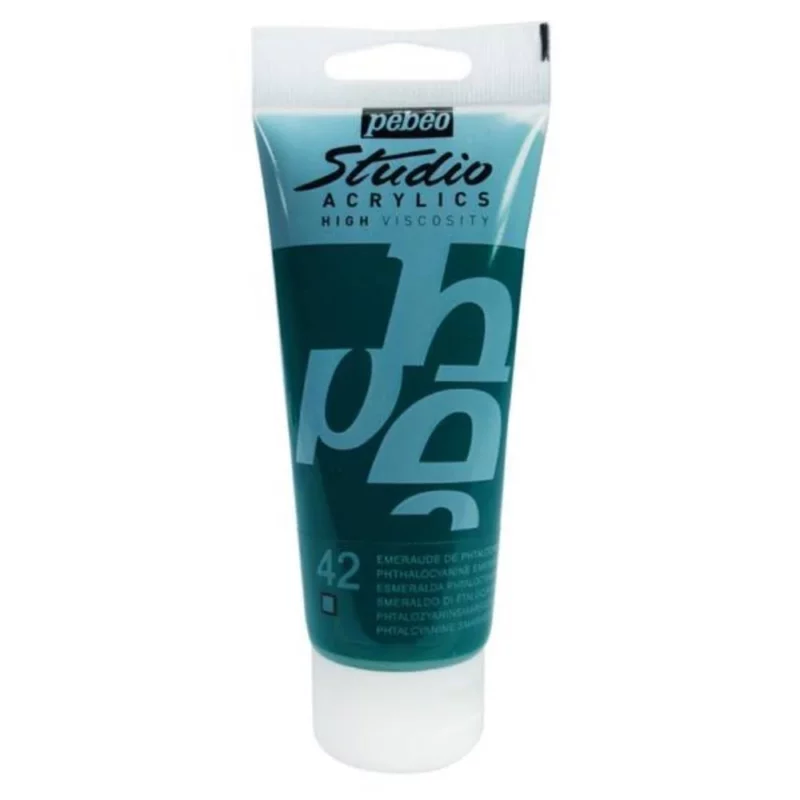 ACRILICO FINO STUDIO 100 ML ESMERALDA DE PHTALOCIANINA Nº42