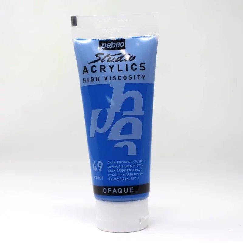 ACRILICO FINO STUDIO 100 ML CYAN PRIMARIO OPACO Nº49