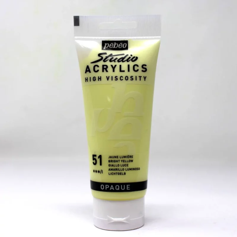 ACRILICO FINO STUDIO 100 ML AMARILLO CADMIO OSCURO IMIT. Nº52