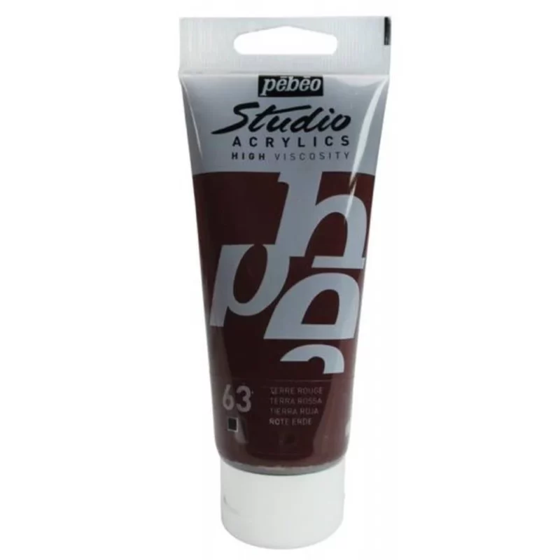 ACRILICO FINO STUDIO 100 ML TIERRA ROJA Nº63