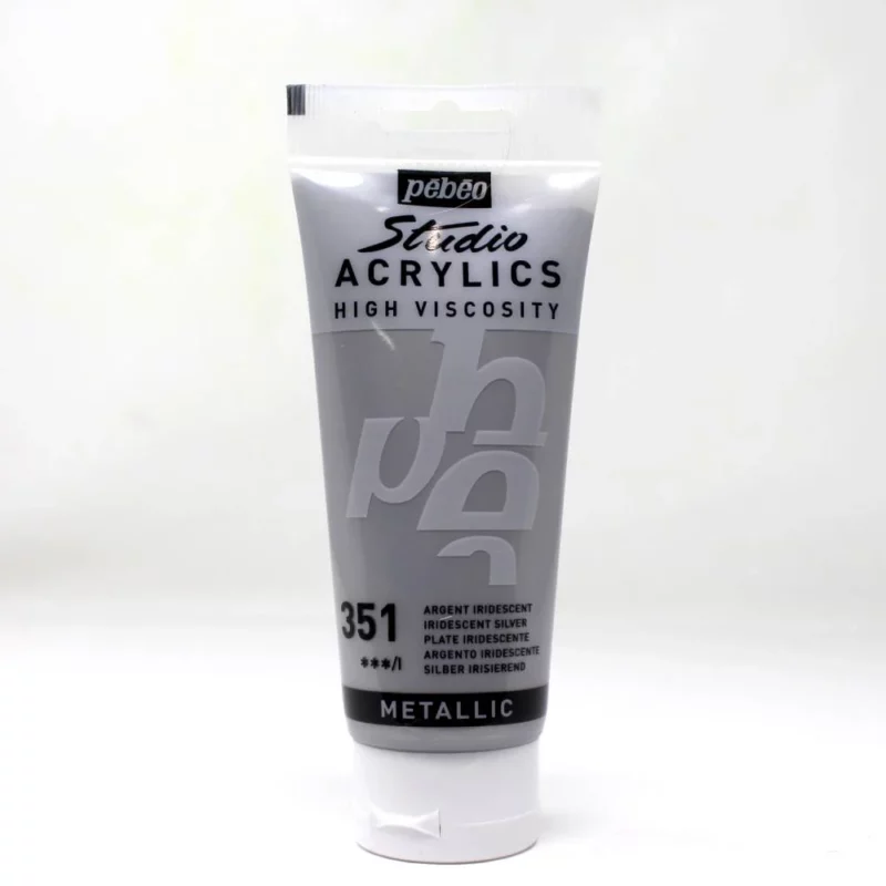 ACRILICO FINO STUDIO 100 ML PLATA Nº351