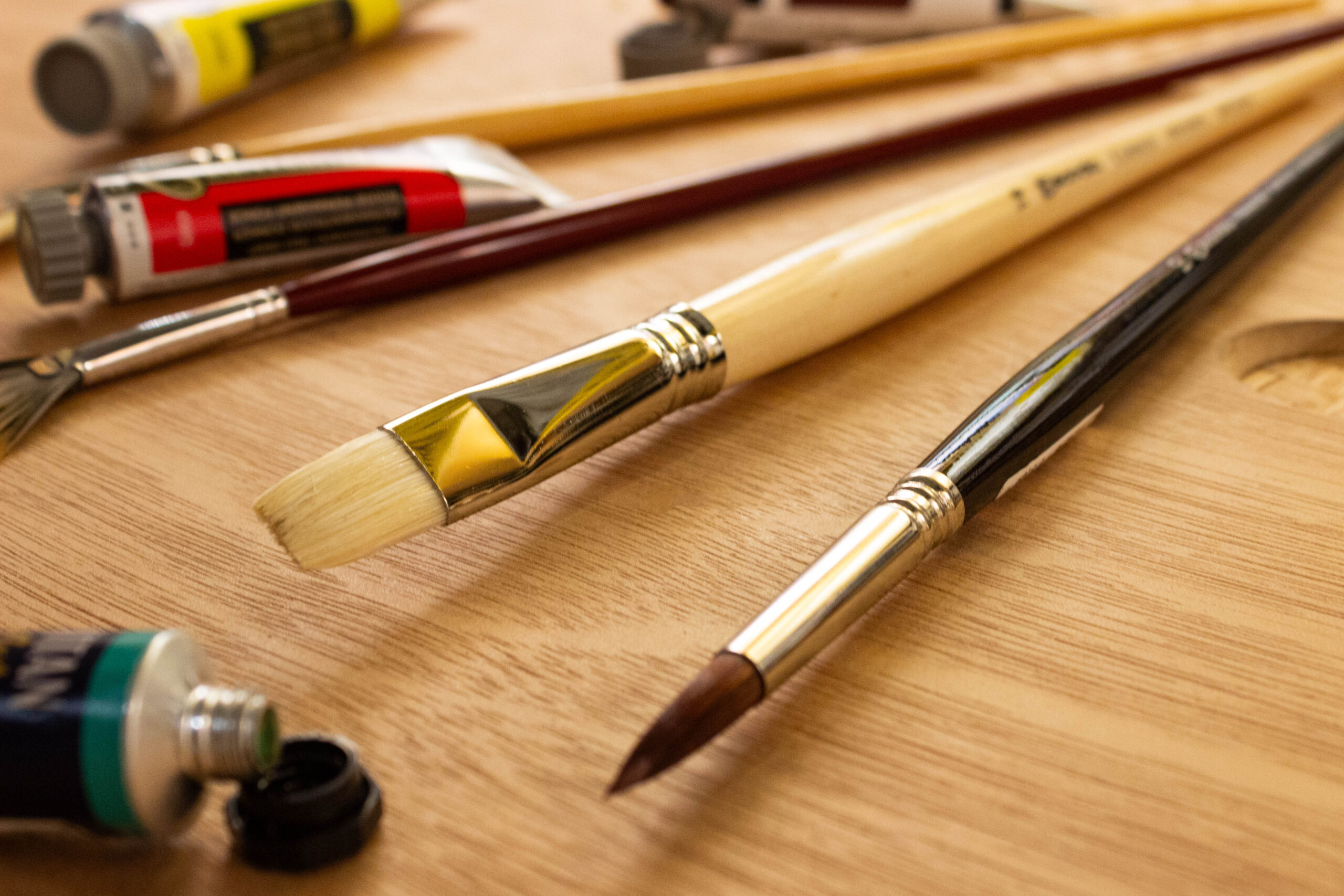 Pincel oleo y acrilico