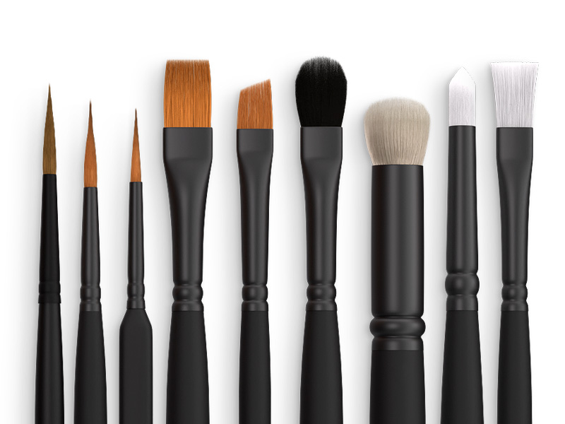 Pinceles de miniatura