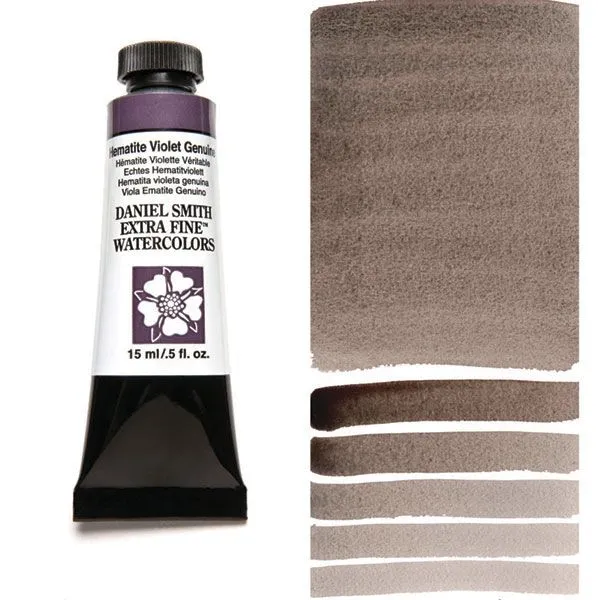 Daniel Smith acuarela extra fina tubo 15 ml Hematite Violet Genuine